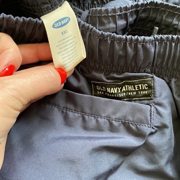 OLD NAVY blue track splash wind rain pant lined XXL - Picture 2 of 3